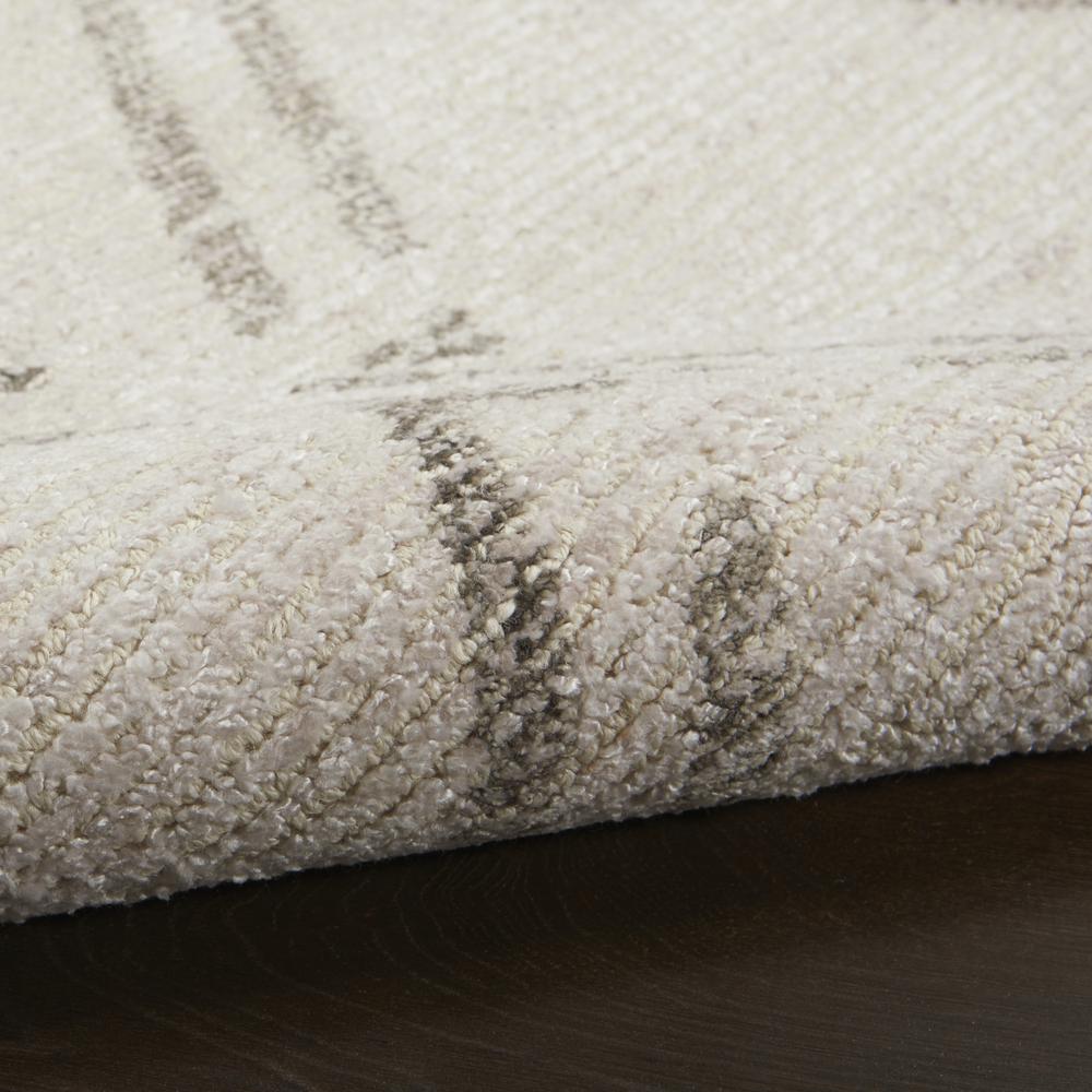 Nourison Venosa Runner Area Rug, Ivory/Grey, 2'3" x 7'6", VSN01. Picture 7
