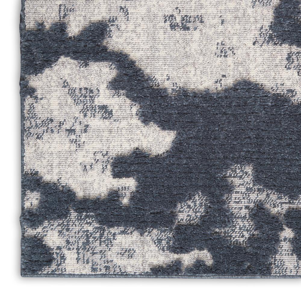 Nourison Textured Contemporary Area Rug, 7'10" x  9'10", Blue/Grey. Picture 5