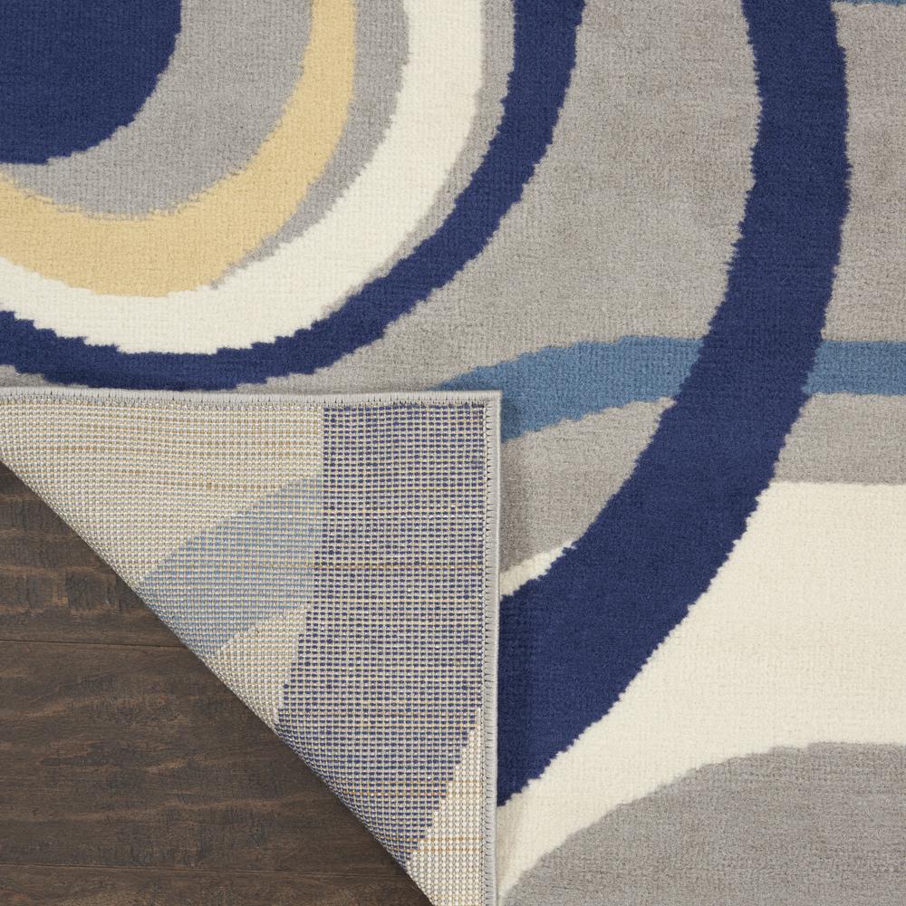 Mid-Century Modern Rectangle Area Rug, 5' x 7'. Picture 4