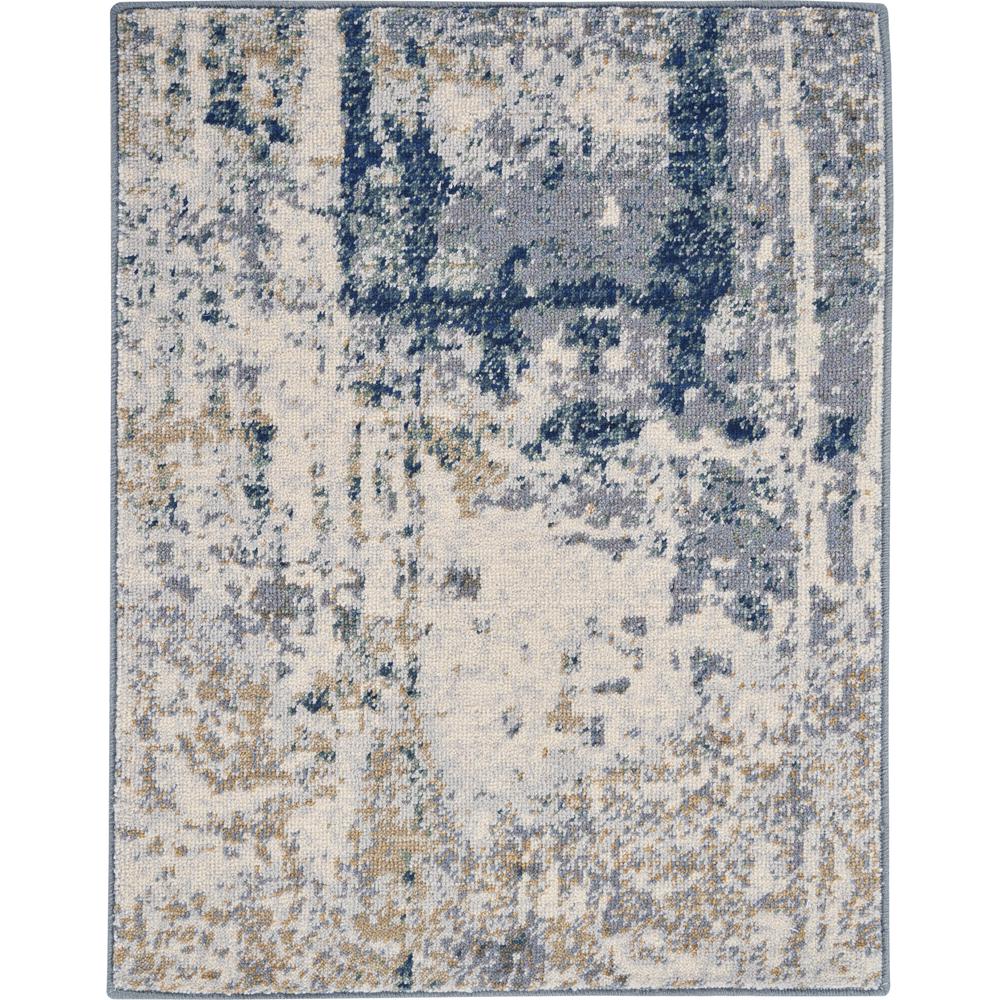 Nourison Artworks Area Rug, Ivory/Navy, 2' x 3', ATW05. Picture 1
