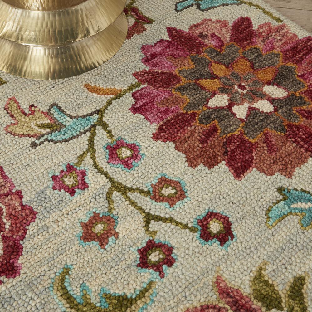 BAH04 Bahari Grey/Multi Area Rug- 5' x 7'. Picture 8