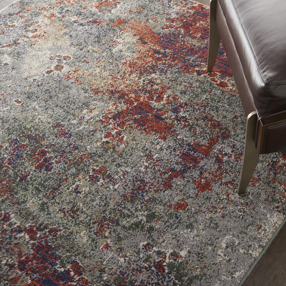 Nourison Artworks Area Rug, Seafoam/Brick, 5'6" x 8', ATW02. Picture 8