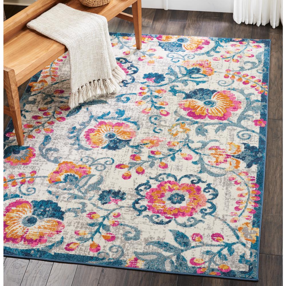 Bohemian Rectangle Area Rug, 5' x 7'. Picture 6