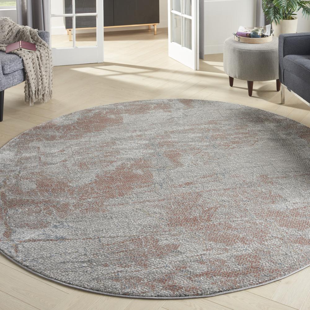 Modern Round Area Rug, 5' x Round. Picture 2