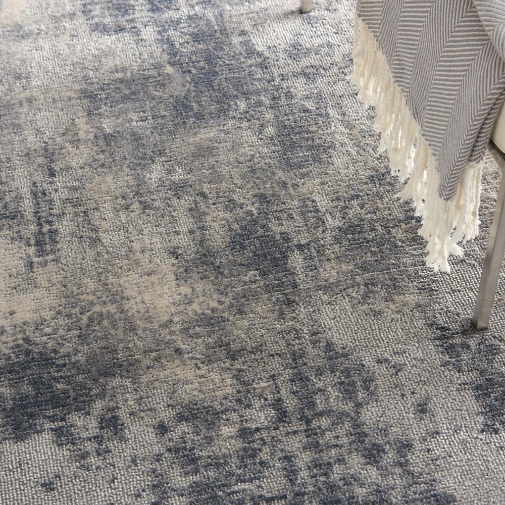 Rustic Textures Area Rug, Blue/Ivory, 3'11"X5'11". Picture 5