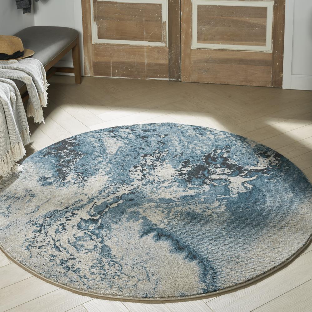 Modern Round Area Rug, 4' x Round. Picture 2