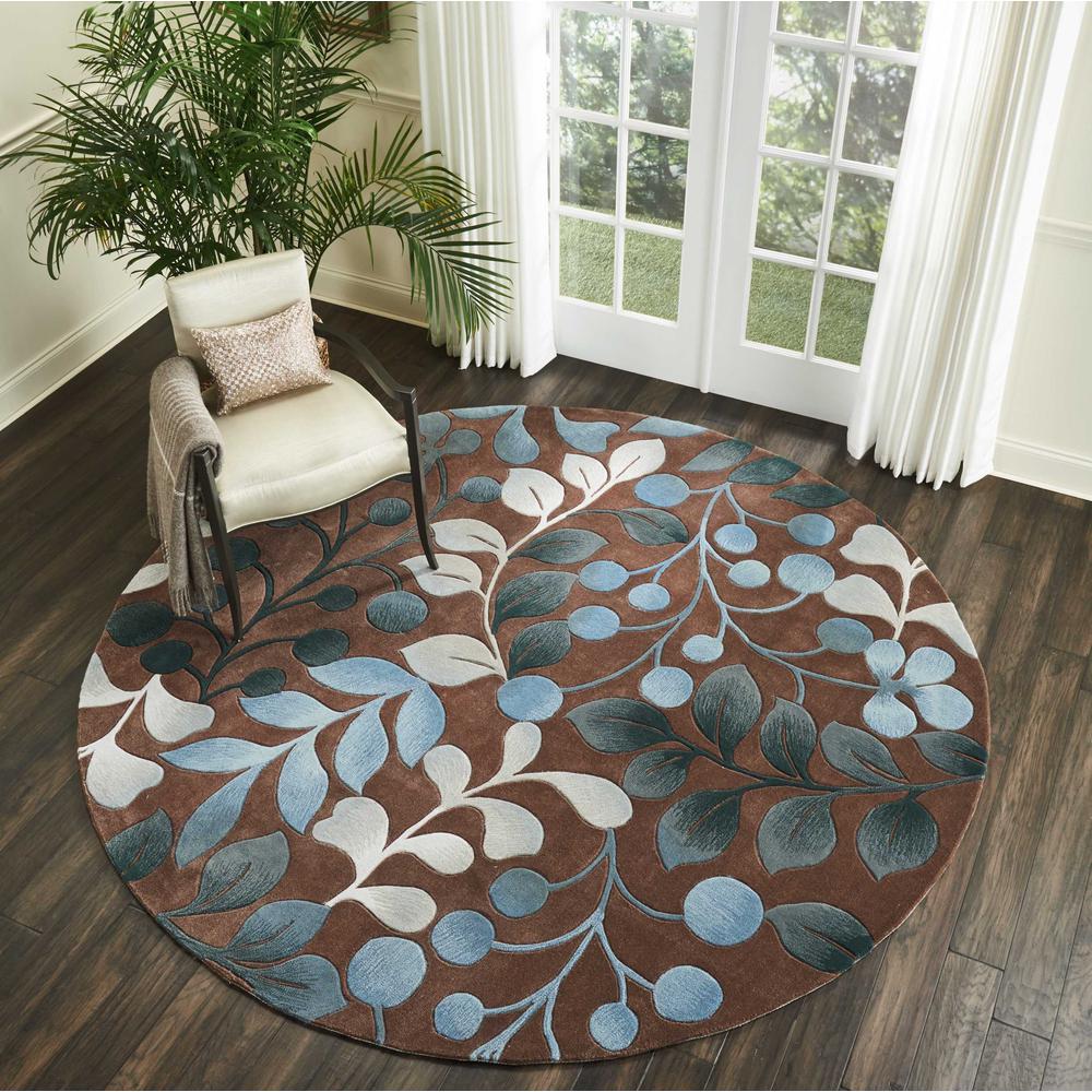 Contemporary Round Area Rug, 8' x Round. Picture 2