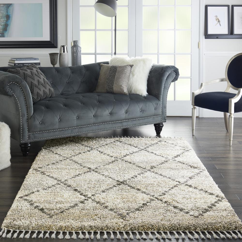 Nourison Home Scandinavian Shag Area Rug. Picture 2