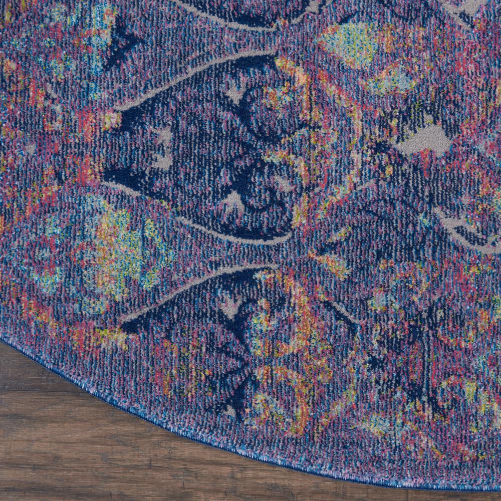 Bohemian Round Area Rug, 6' x Round. Picture 4