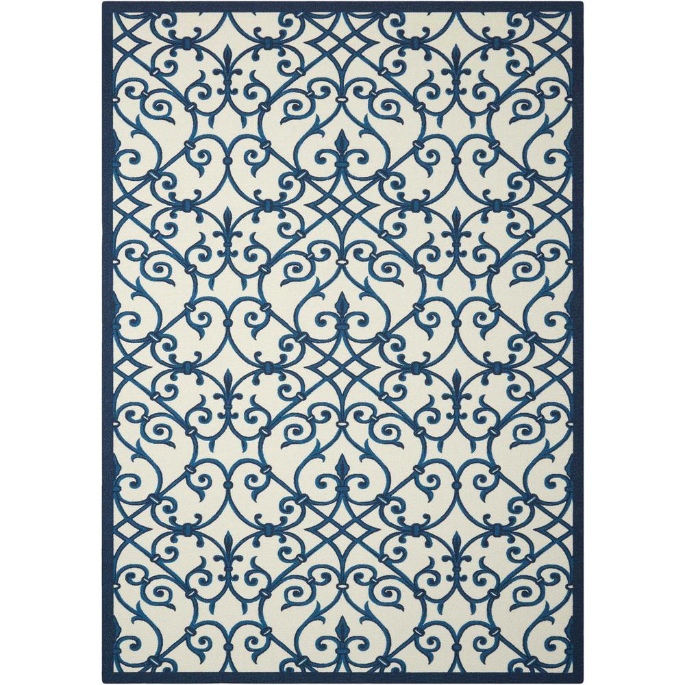 Home & Garden Area Rug, Blue, 4'4" x 6'3". Picture 1