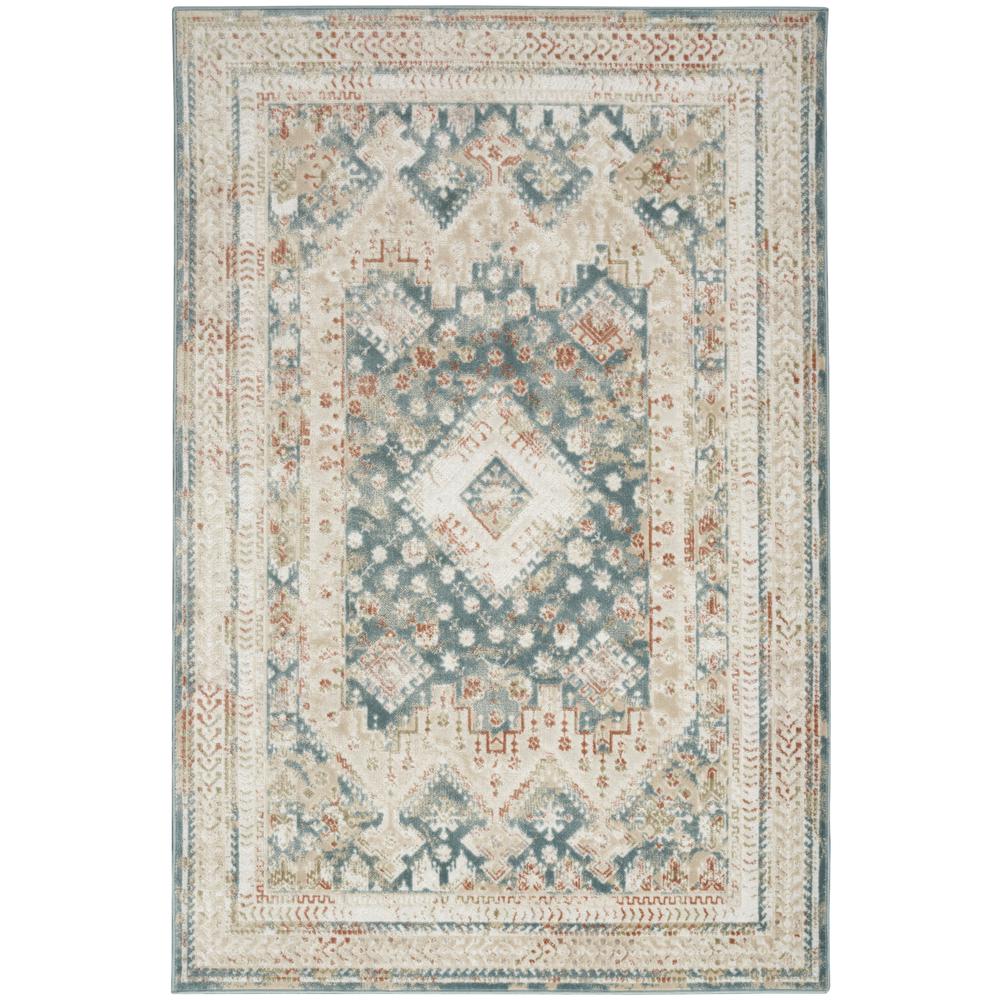 Vintage Rectangle Area Rug, 5' x 7'. Picture 1