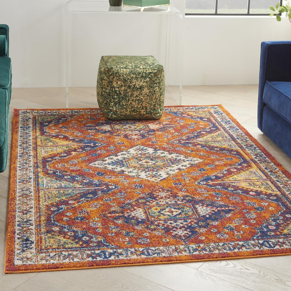 Bohemian Rectangle Area Rug, 5' x 7'. Picture 2