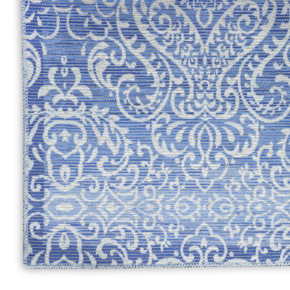 Waverly Washables Collection 7'10 x 9'10 Blue Area Rug. Picture 5
