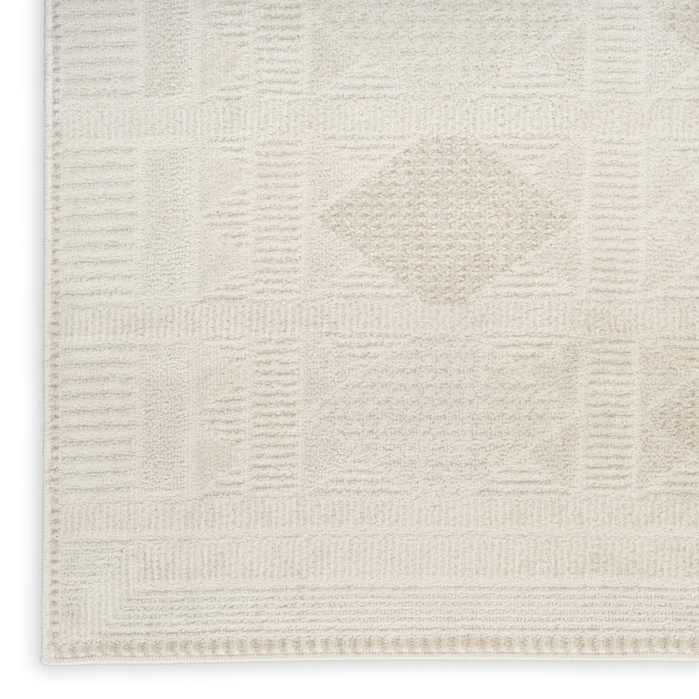 Nordic 8' x 10' Ivory Beige Modern Indoor Rug. Picture 6