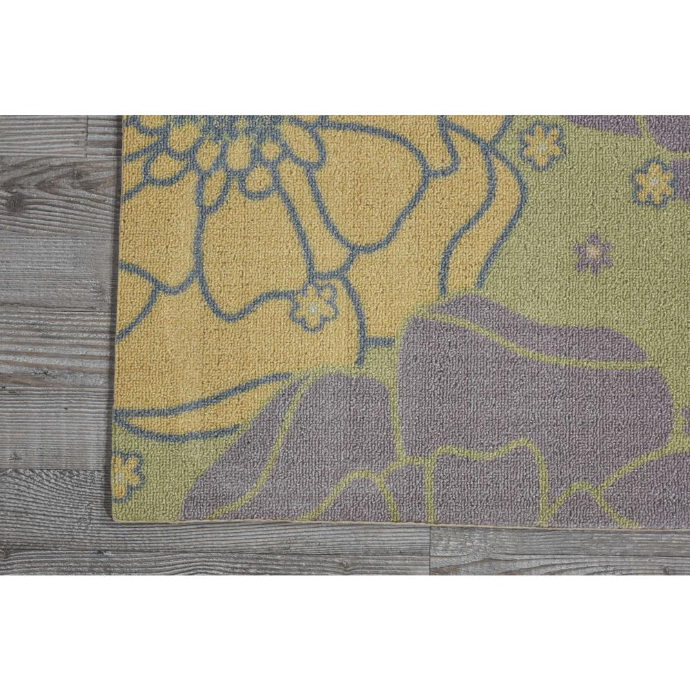 Home & Garden Area Rug, Green, 6'6" x SQUARE. Picture 3