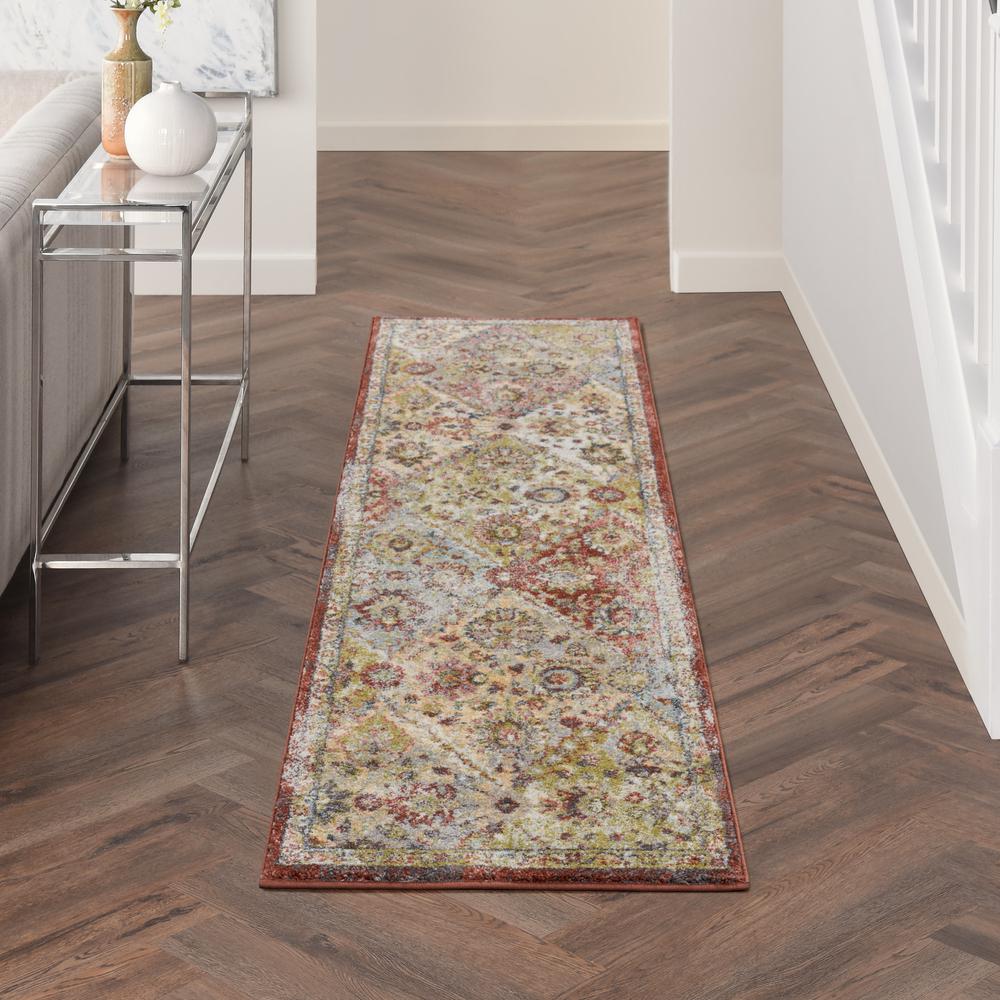 Vintage Runner Area Rug, 8' Runner. Picture 3