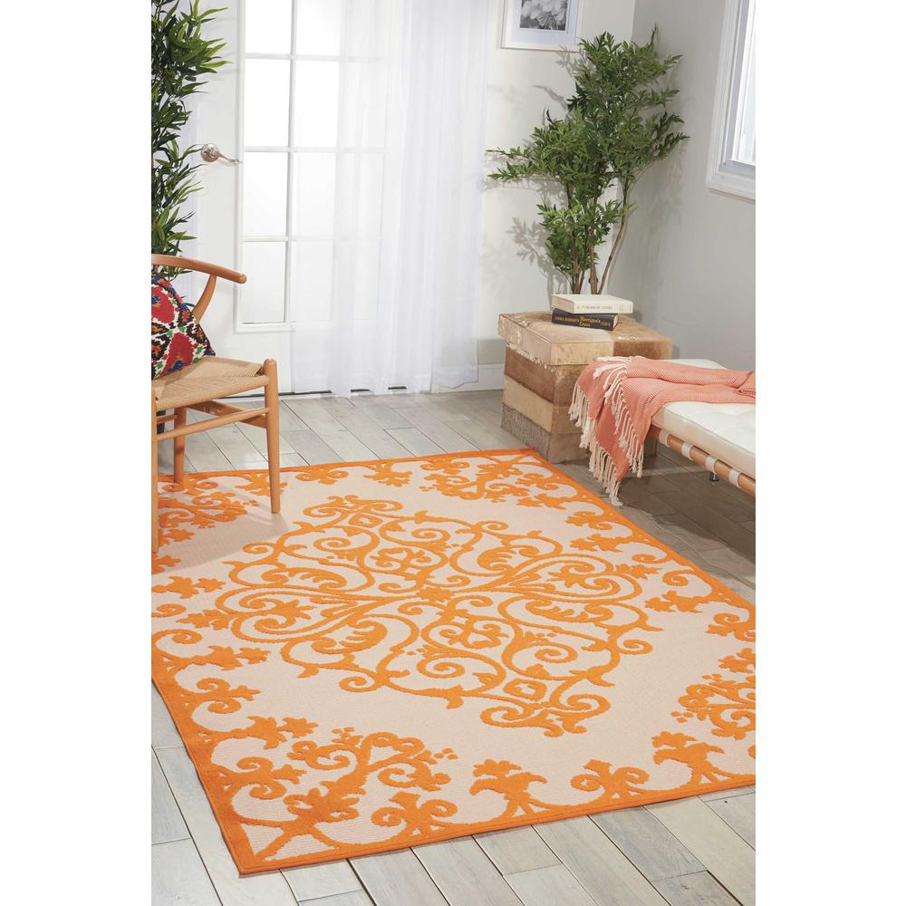 Aloha Area Rug, Orange, 7'10" x 10'6". Picture 2
