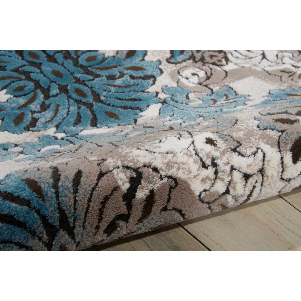 Karma Area Rug, Ivory/Blue, 3'9" x 5'9". Picture 4