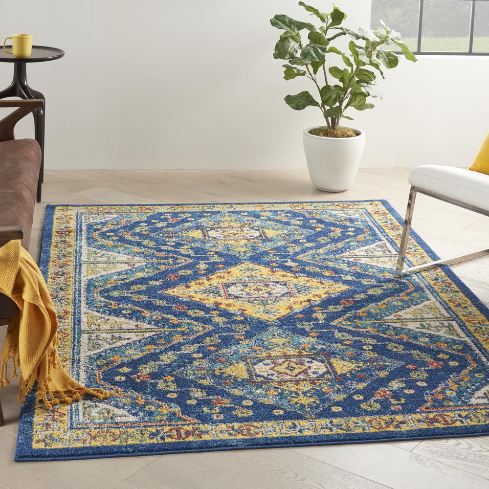 Bohemian Rectangle Area Rug, 5' x 7'. Picture 3