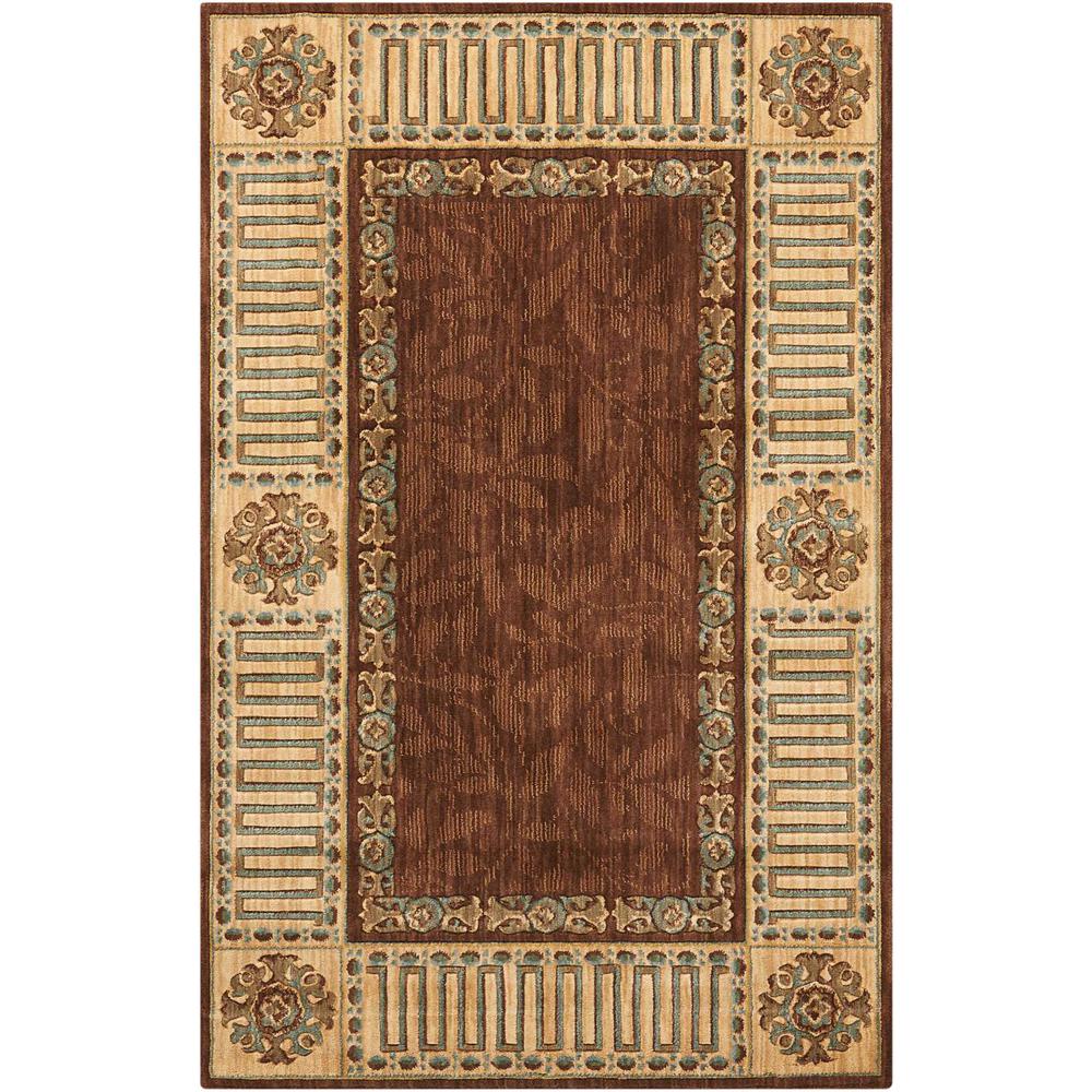 Nourison Vallencierre Brown Area Rug. Picture 1