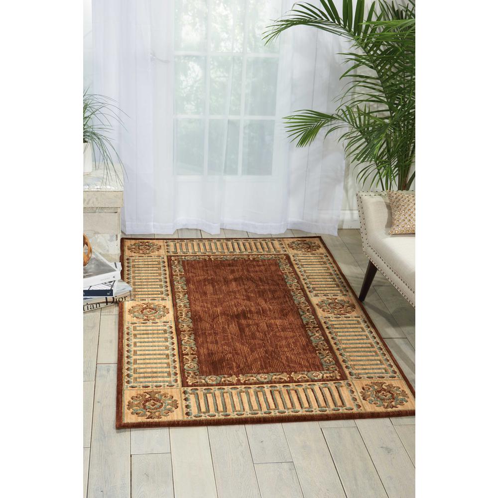 Nourison Vallencierre Brown Area Rug. Picture 2