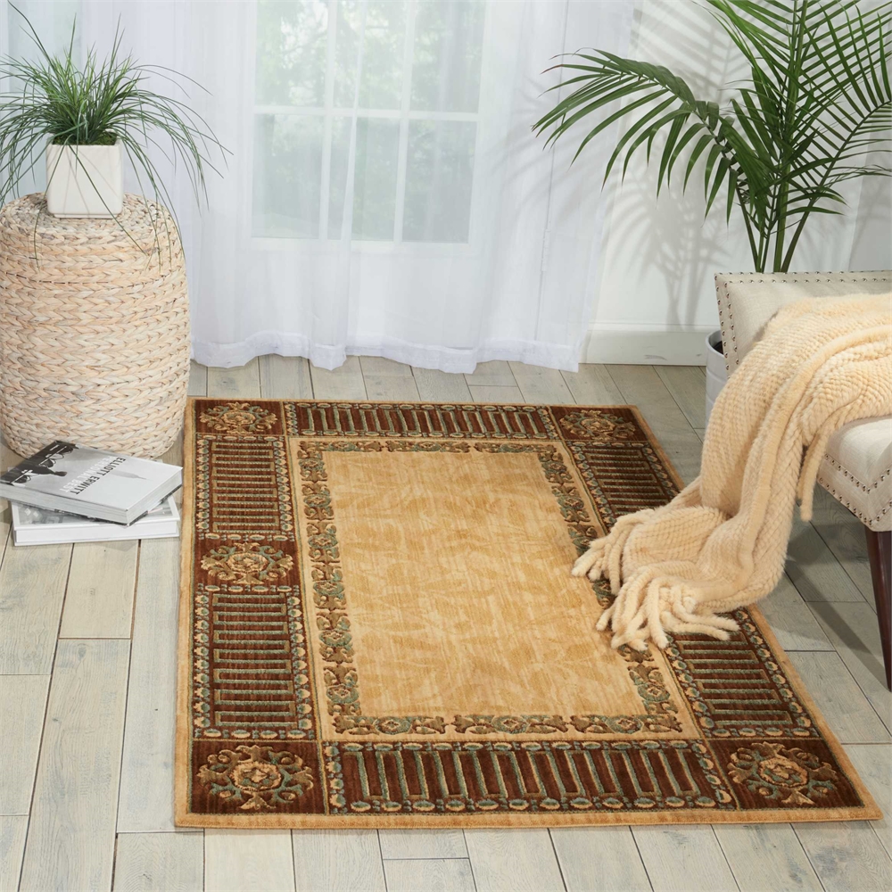 Nourison Vallencierre Beige Area Rug. Picture 4