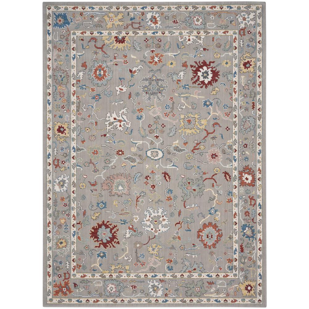 Nourison Parisa 8'6 x 11'6 Grey Area Rug. Picture 1