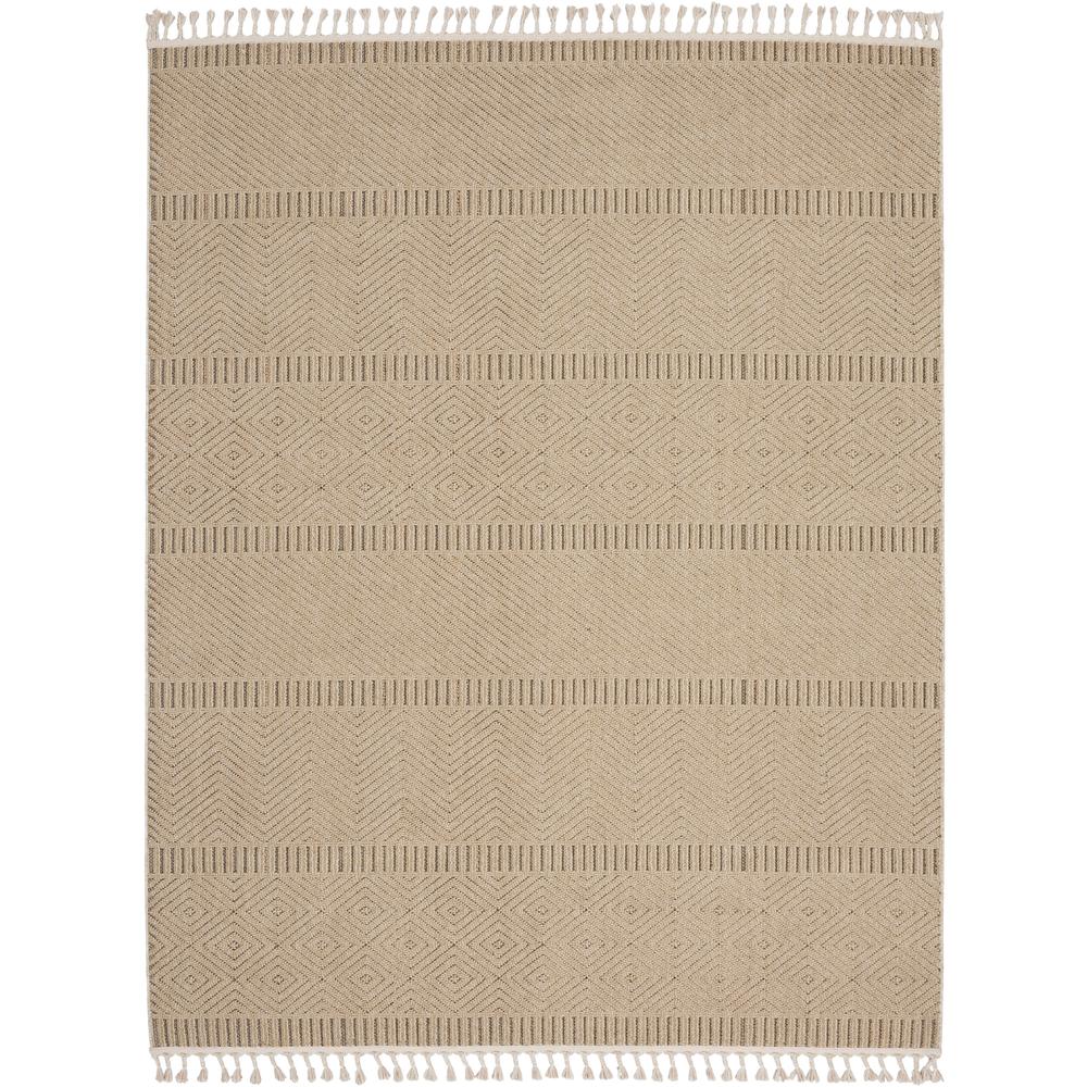 Nourison Elwood 7'10 x 10'6 Mocha Area Rug. Picture 1