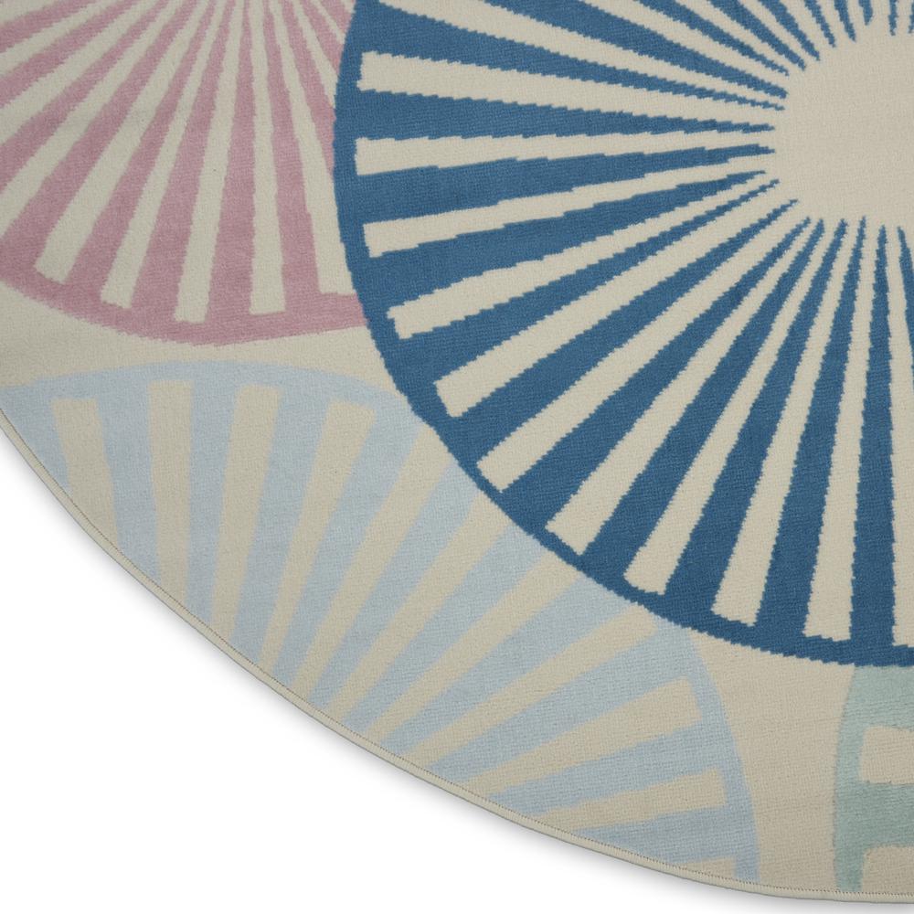 GRF20 Grafix Ivory/Multi Area Rug- 8' x ROUND. Picture 5