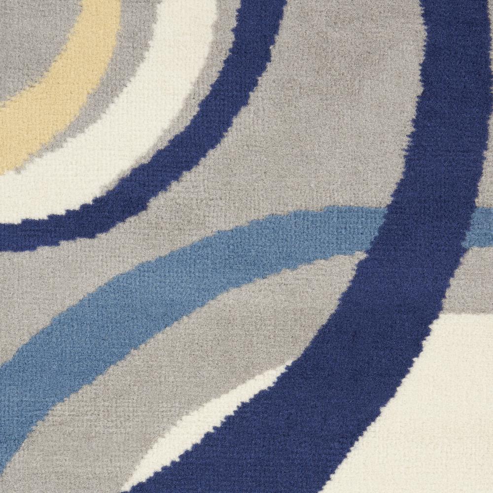 Mid-Century Modern Rectangle Area Rug, 5' x 7'. Picture 7