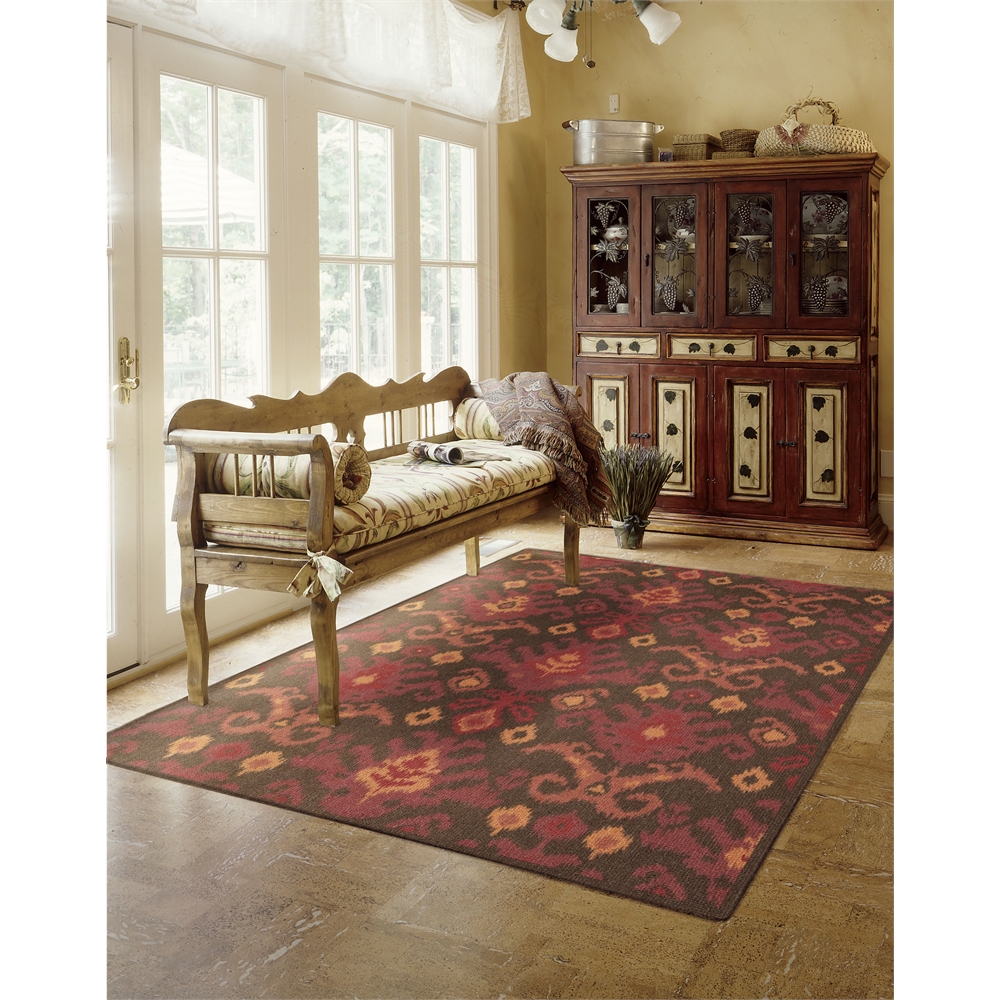 Vista Rectangle Rug By, Brown, 5' X 7'. Picture 1