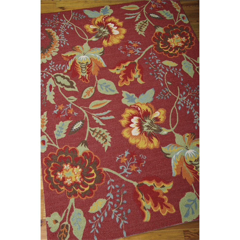 Vista Rectangle Rug By, Brick, 5' X 7'. Picture 3