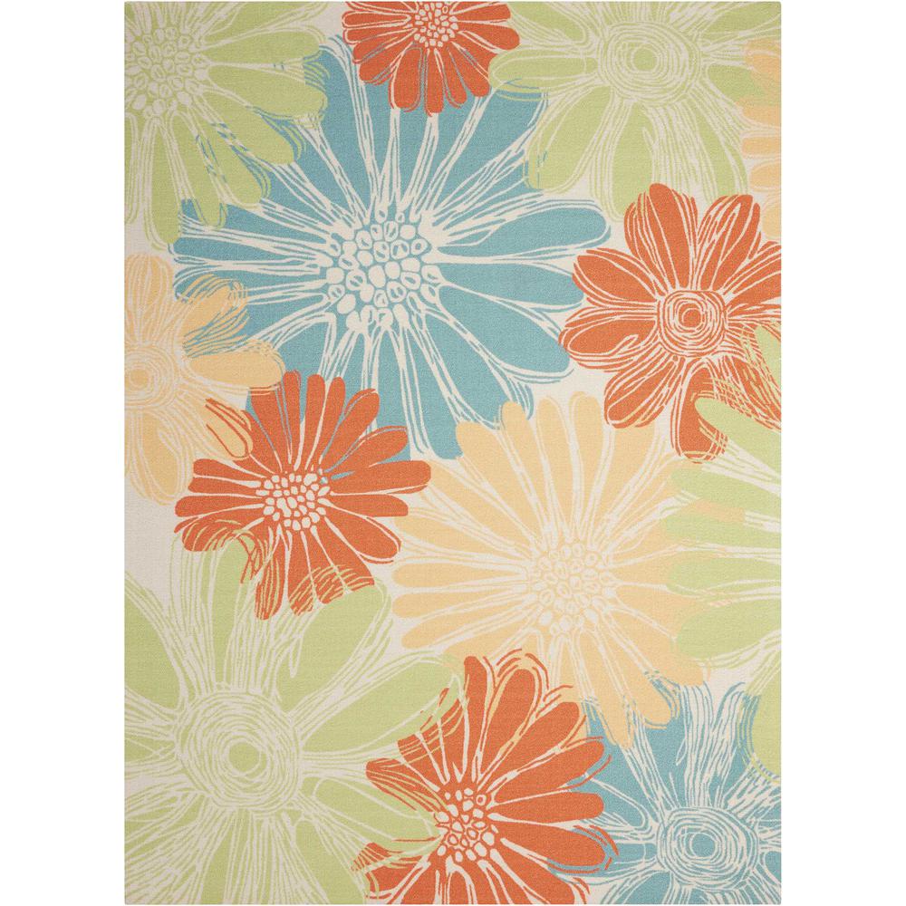Home & Garden Area Rug, Ivory, 5'3" x 7'5". Picture 1