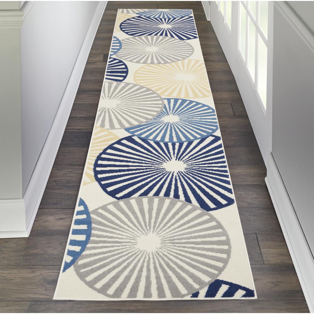 Contemporary Runner Area Rug, 10' Runner. Picture 2
