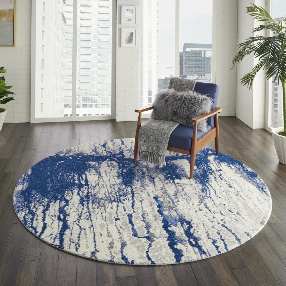 Modern Round Area Rug, 8' x Round. Picture 10
