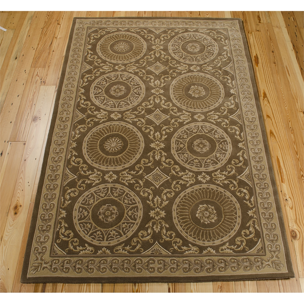 Versailles Palace Rectangle Rug By, Mocha, 5'3" X 8'3". Picture 2
