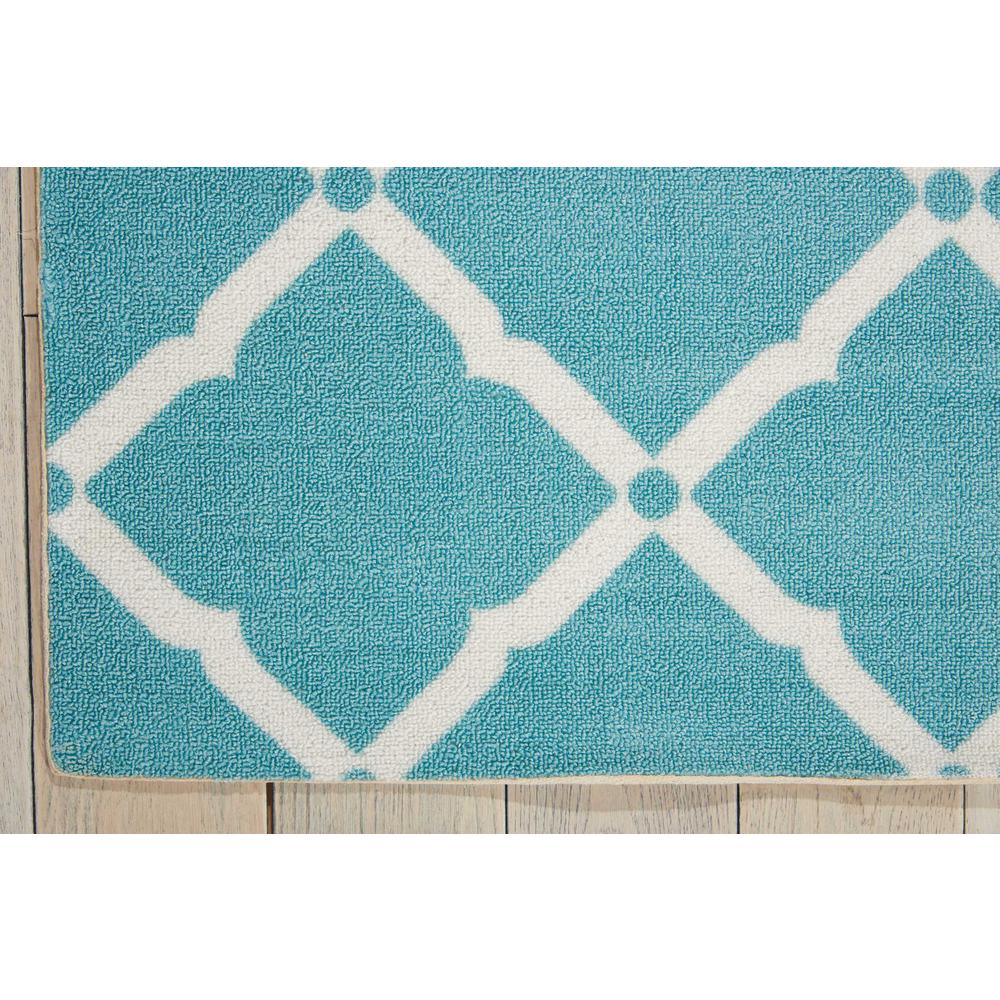 Home & Garden Area Rug, Aqua, 7'9" x 10'10". Picture 3