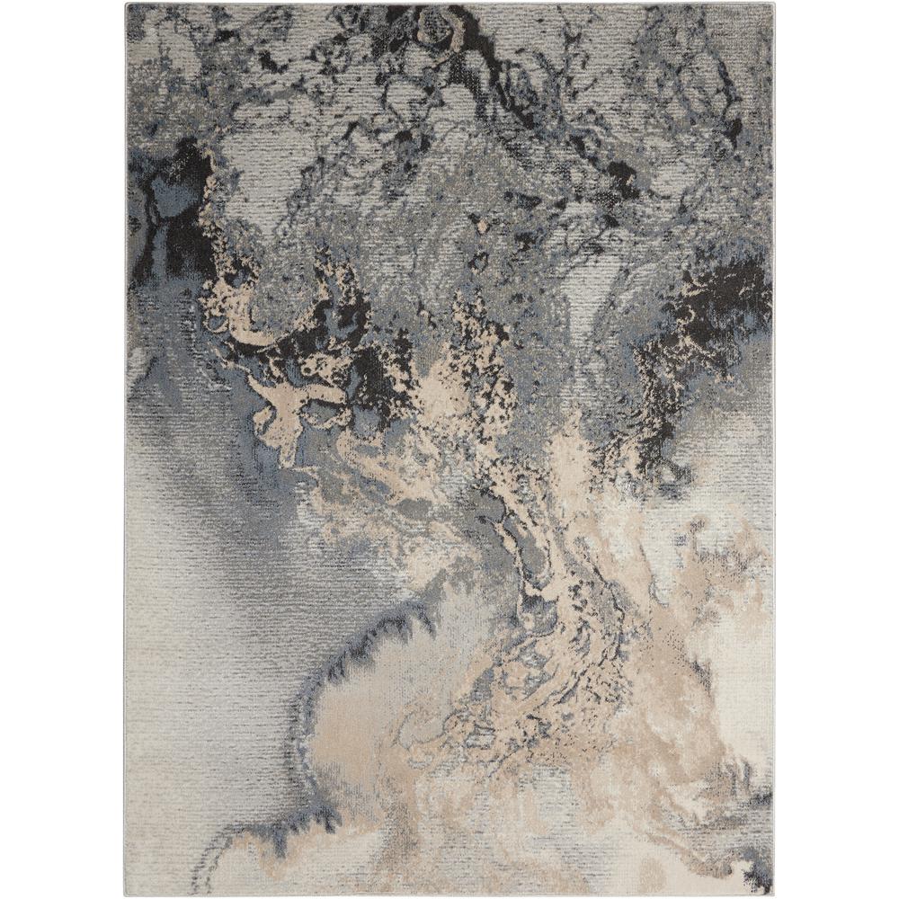 Maxell Area Rug, Grey, 6' x 9'. Picture 1