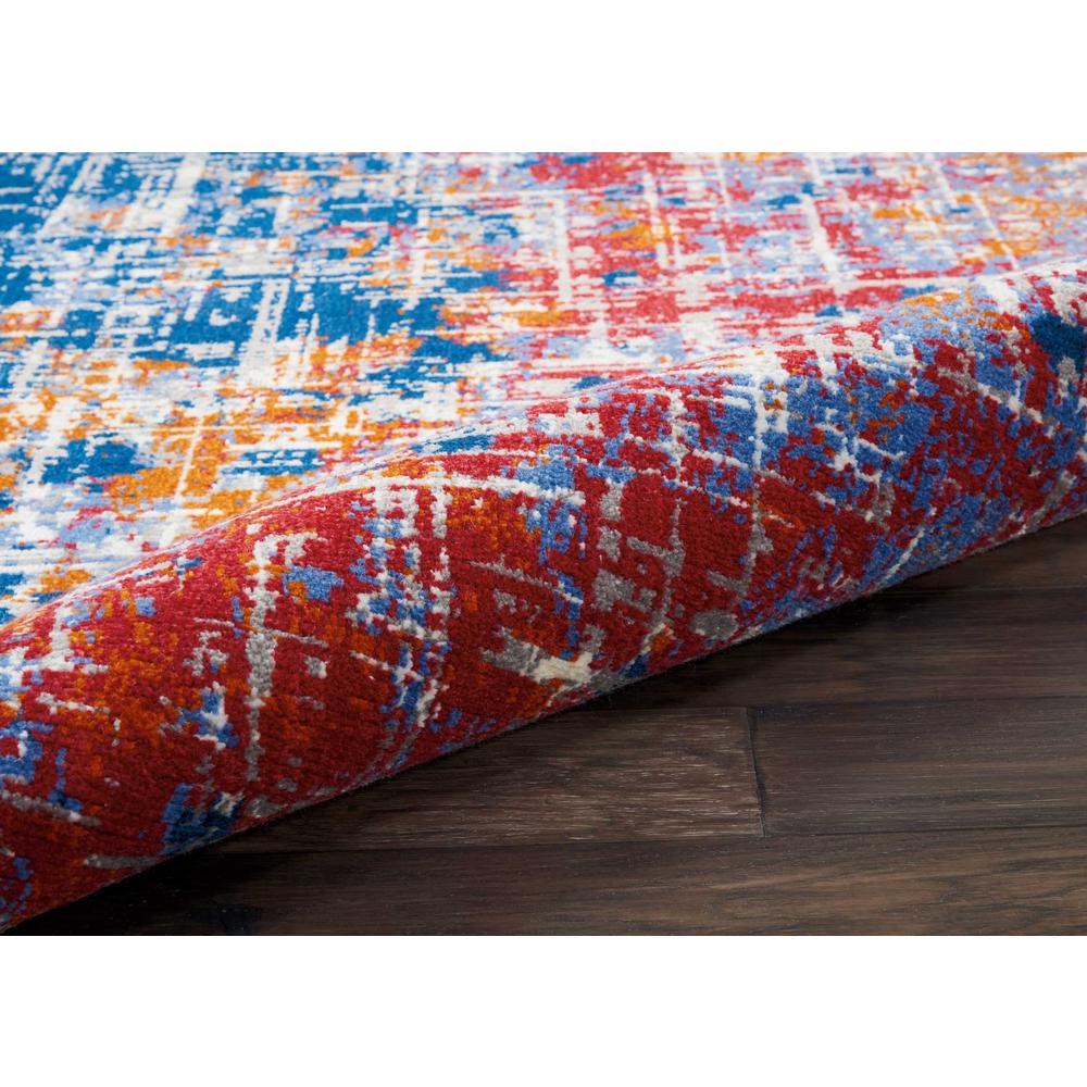 Twilight Area Rug, Red/Blue, 8' x ROUND. Picture 4