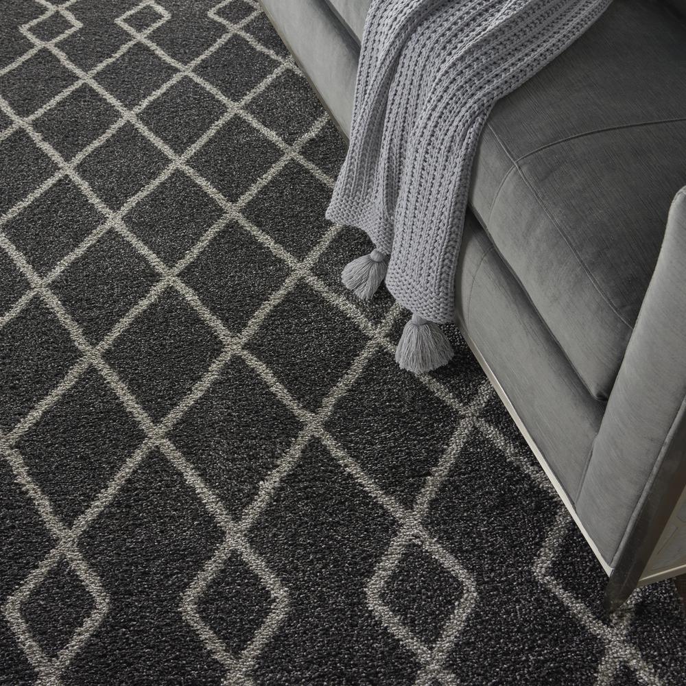 Nourison Home Geometric Shag Area Rug. Picture 9