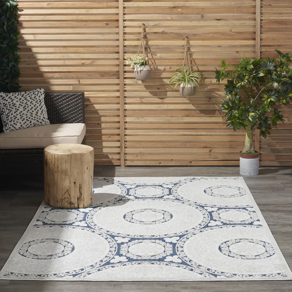 CLA03 Calobra Blue Area Rug- 4' x 6'. Picture 10