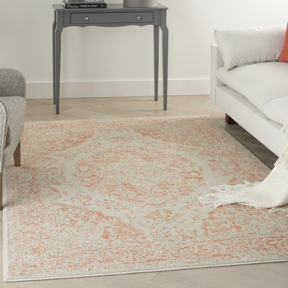 TRA11 Tranquil Ivory/Pink Area Rug- 5'3" x 7'3". Picture 2