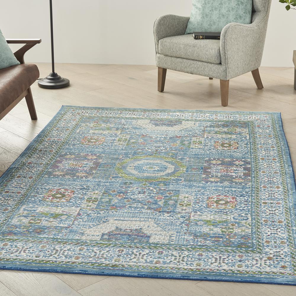 Bohemian Rectangle Area Rug, 5' x 8'. Picture 3