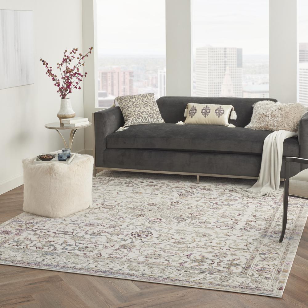 Vintage Vita Area Rug, Ivory/Multicolor, 7'10" x 9'10". Picture 6