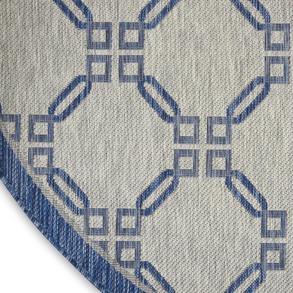 GRD02 Garden Party Ivory Blue Area Rug- 7'10" x round. Picture 5