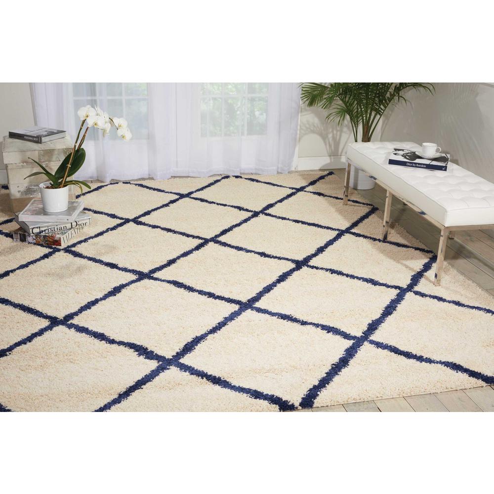 Brisbane Area Rug, Ivory/Blue, 8'2" x 10'. Picture 2