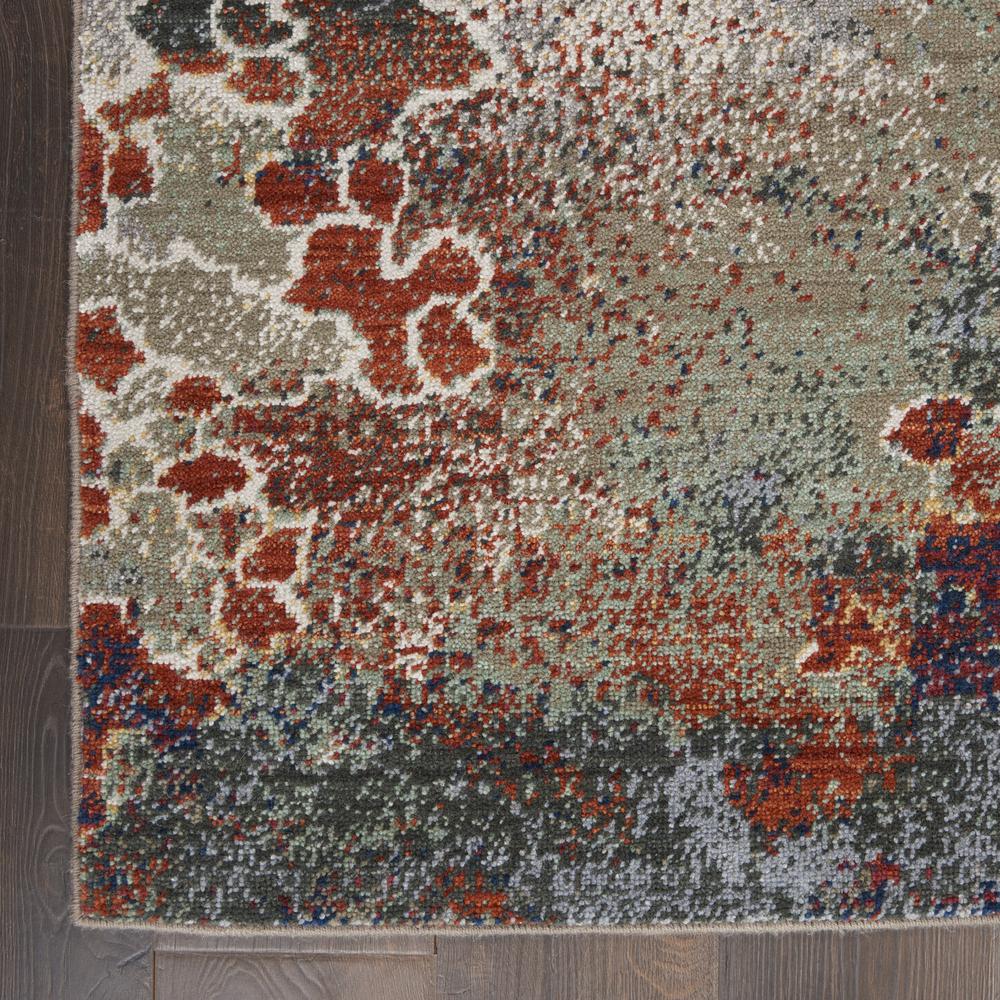 Nourison Artworks Area Rug, Seafoam/Brick, 5'6" x 8', ATW02. Picture 4