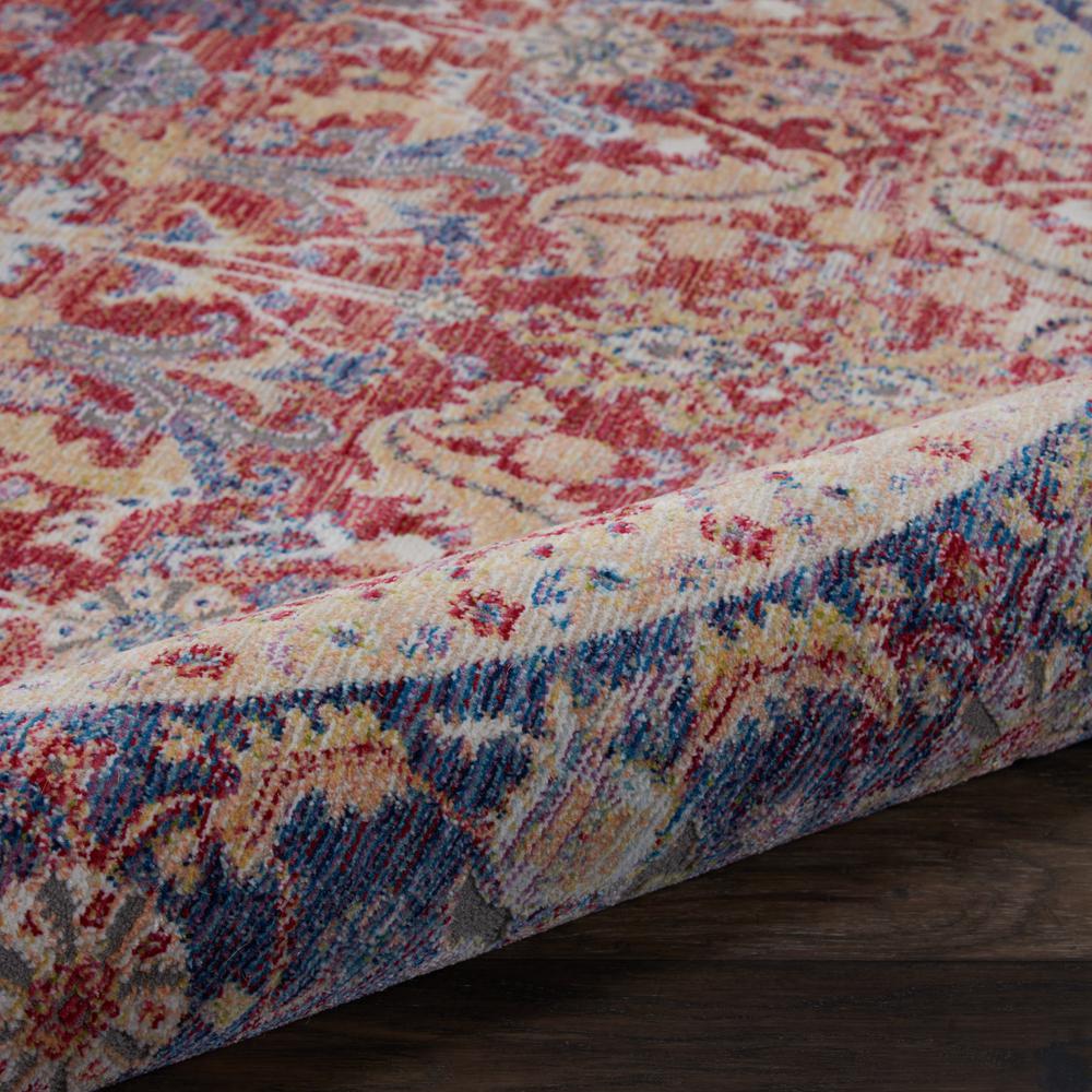 Vintage Round Area Rug, 4' x Round. Picture 8