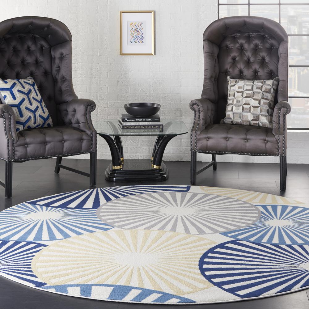 Contemporary Round Area Rug, 8' x Round. Picture 2