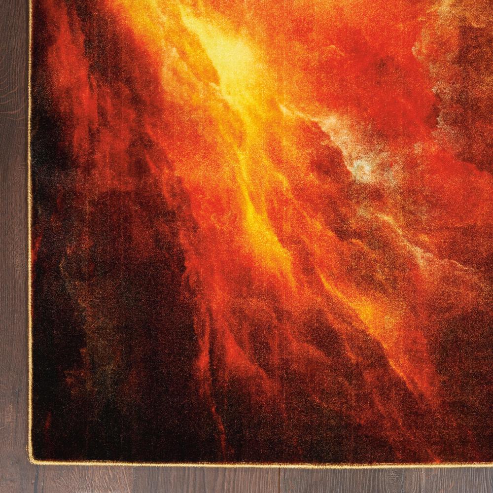 Nourison Le Reve Area Rug, Red/Multicolor, 7'10" x 9'10", LER07. Picture 4